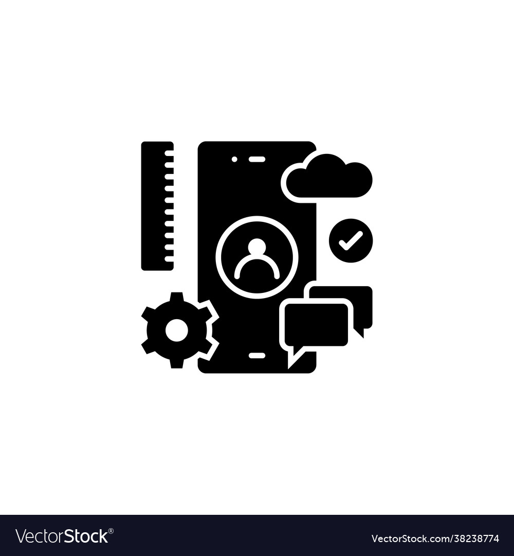 Uiux development icon in logotype