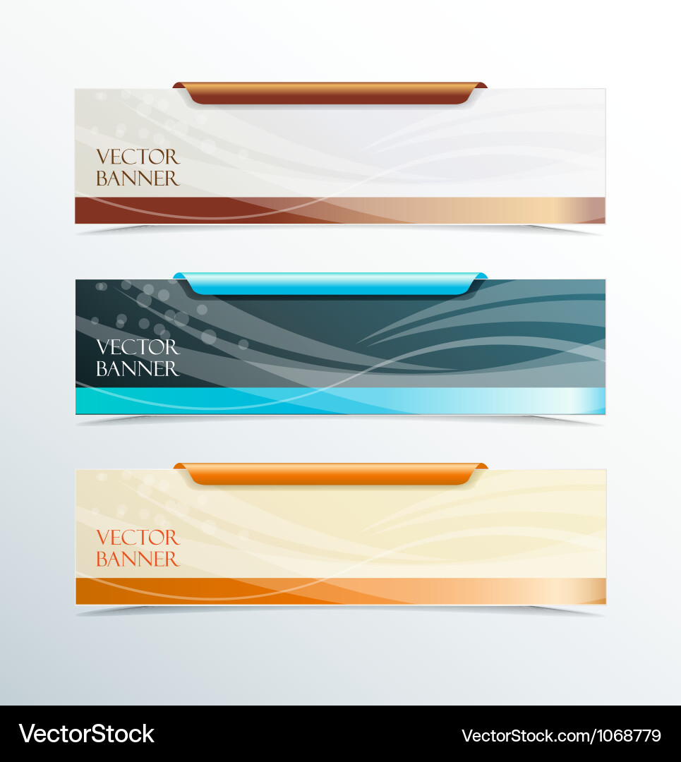 Banners Royalty Free Vector Image - VectorStock
