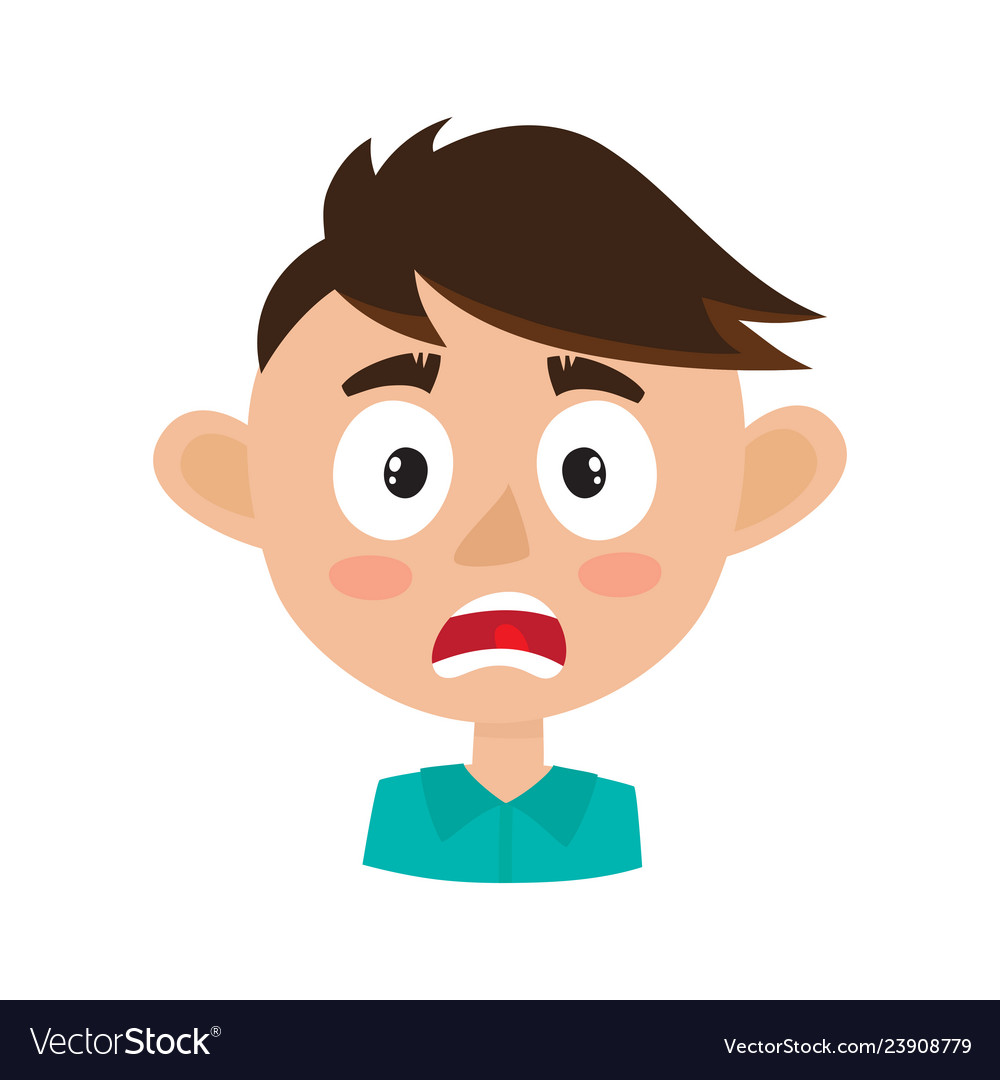 Scared Face Cartoon Stock Illustrations, Cliparts and Royalty Free Scared  Face Cartoon Vectors