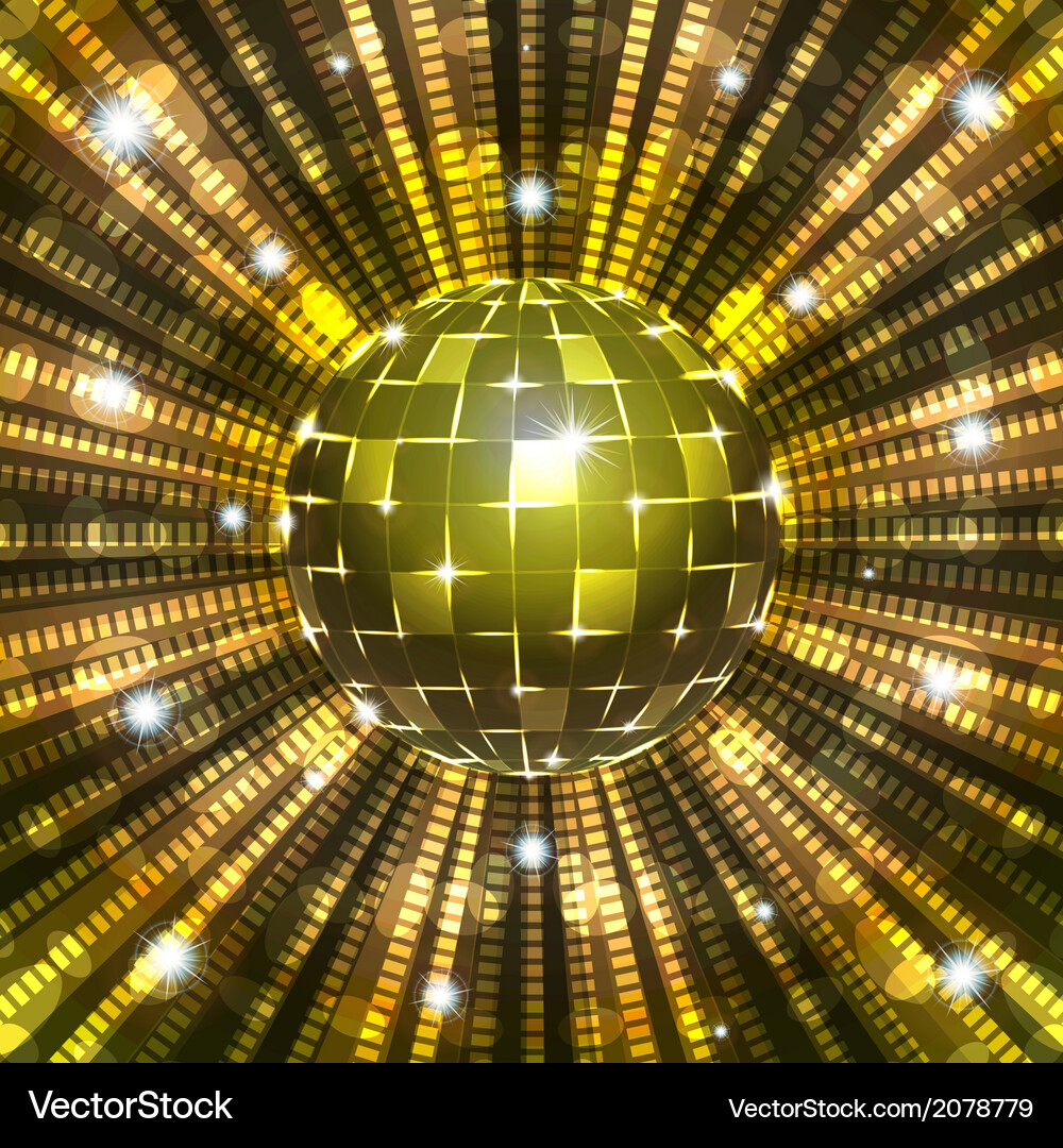 Disco ball Royalty Free Vector Image - VectorStock