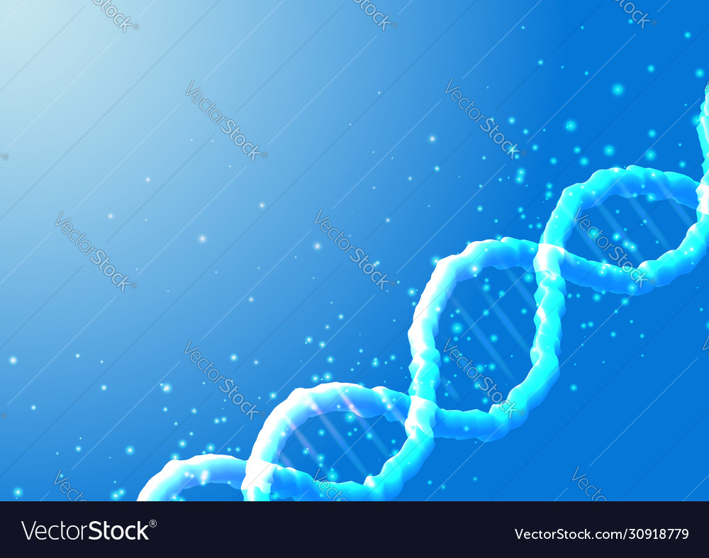 Futuristic scientific genetic engineering banner Vector Image