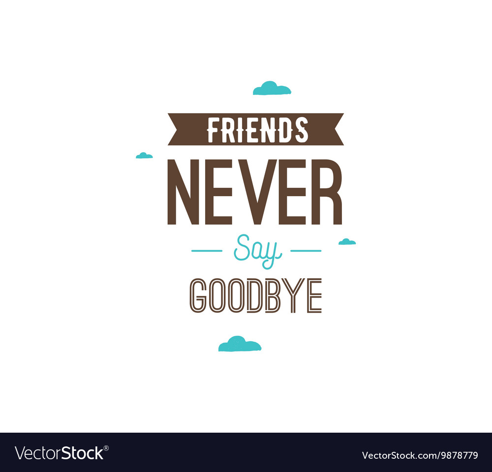 Happy friendship day typographic design Royalty Free Vector