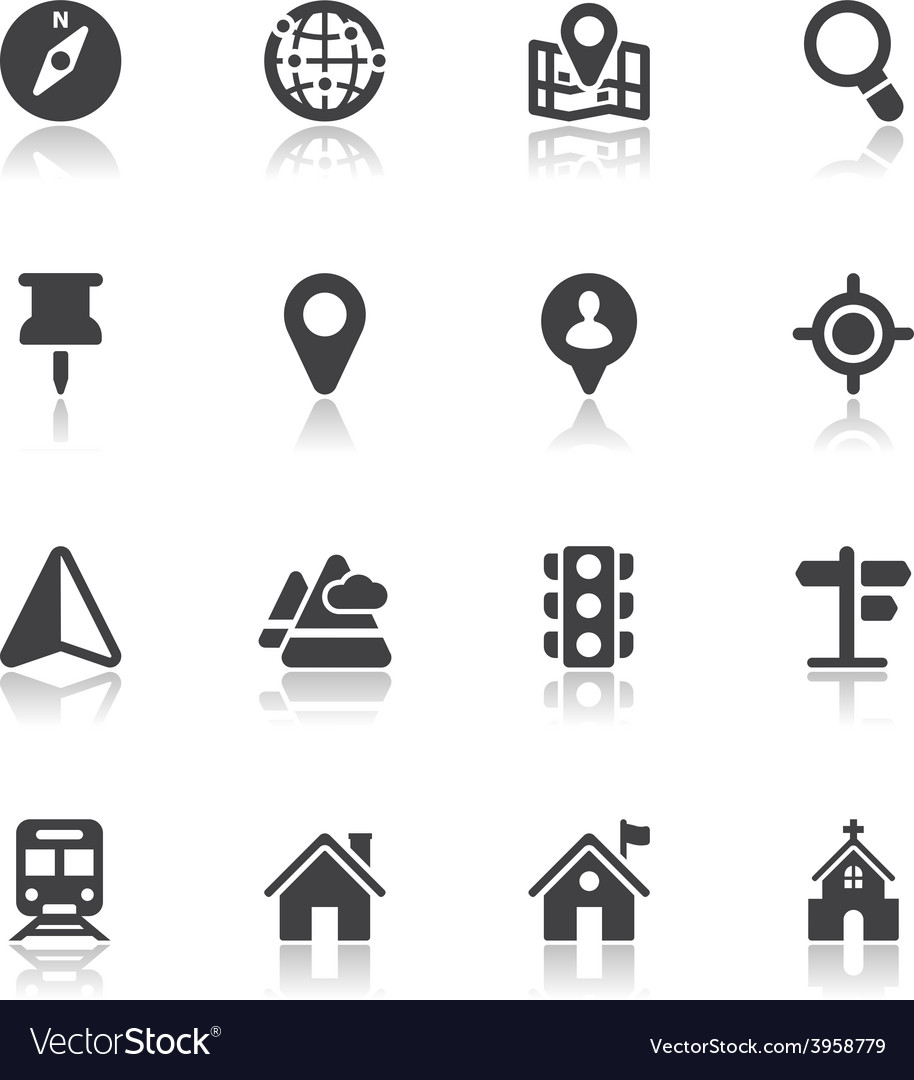 Location and Navigation Icons