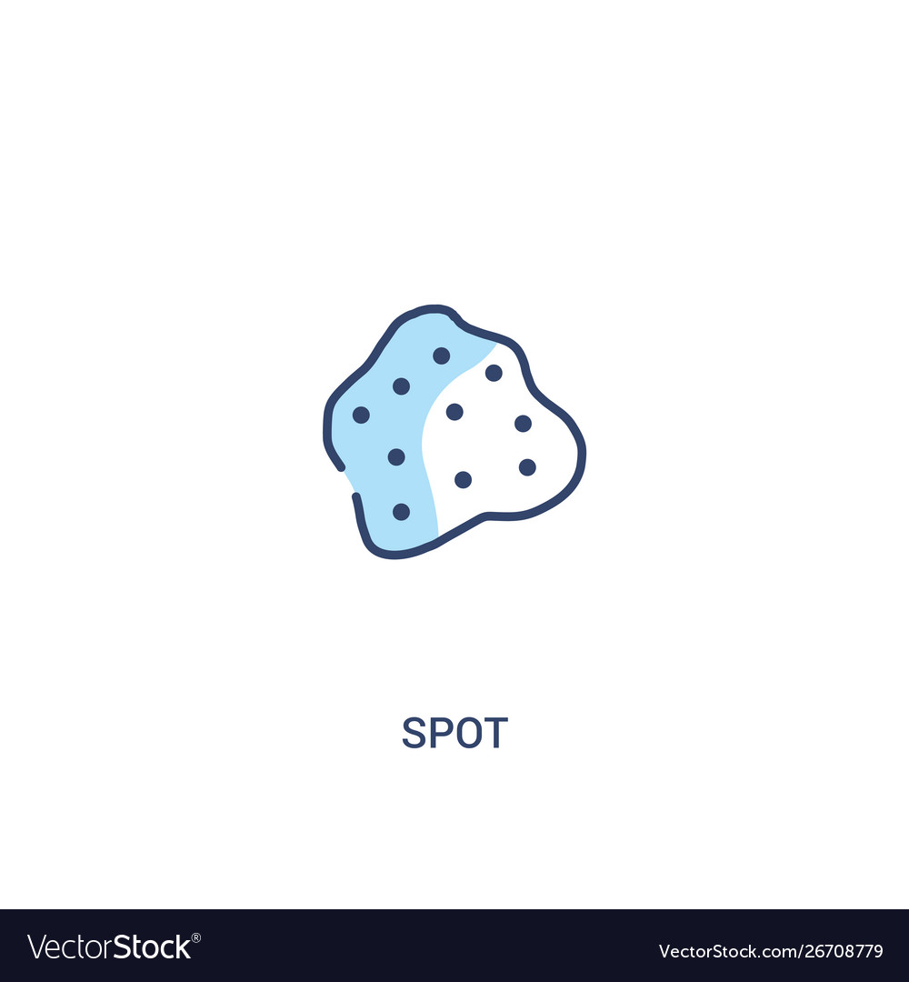 Spot concept 2 colored icon simple line element