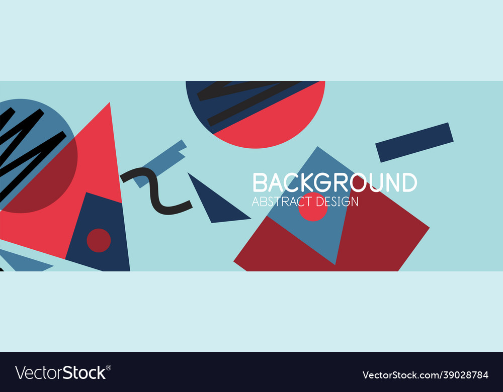 Abstract background with blocks lines geometric Vector Image Abstract background with blocks lines geometric