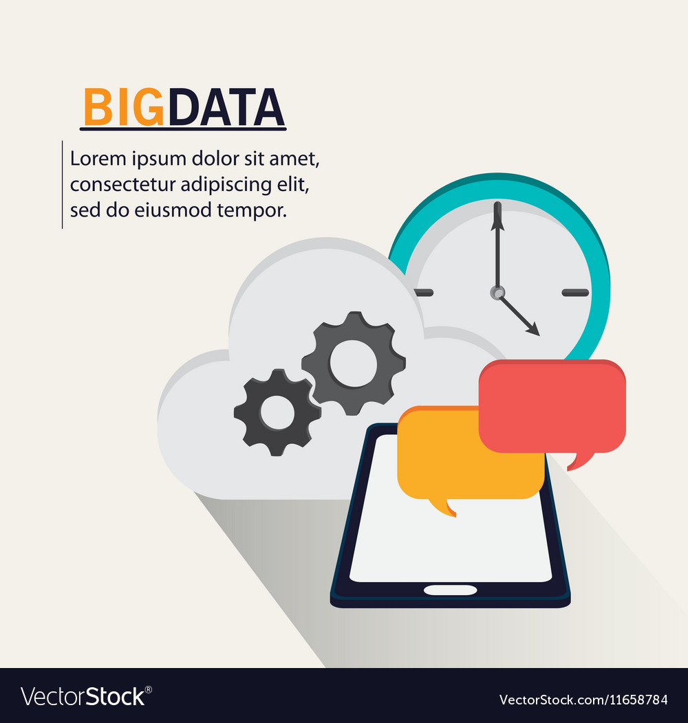 Big data center base and web hosting icon set