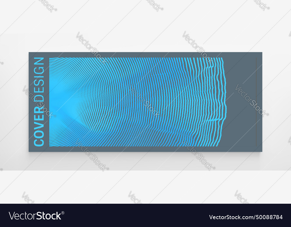 Cover design template abstract digital wave