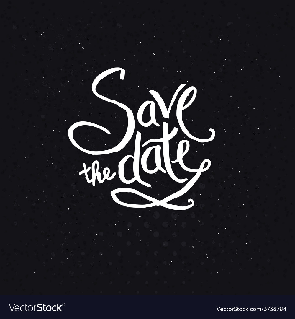 Elegant Save the Date Text