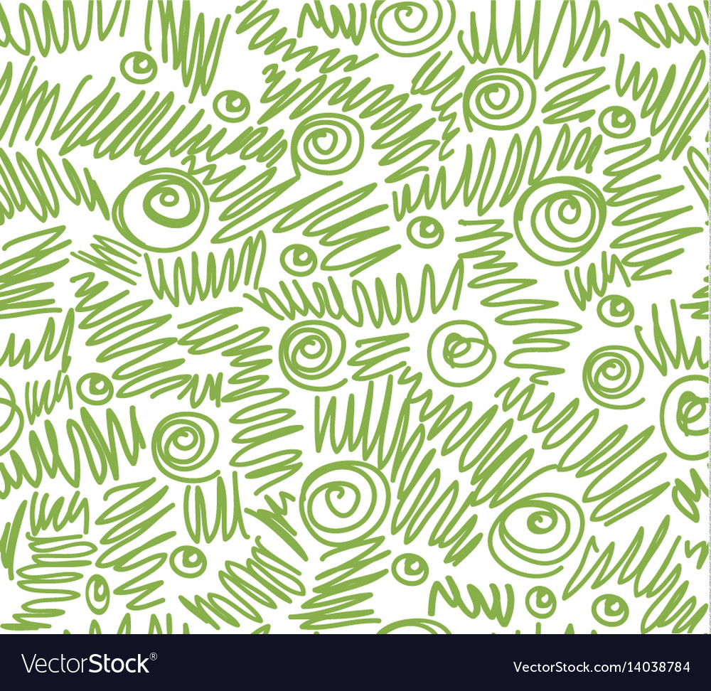 Green Doodles Pattern