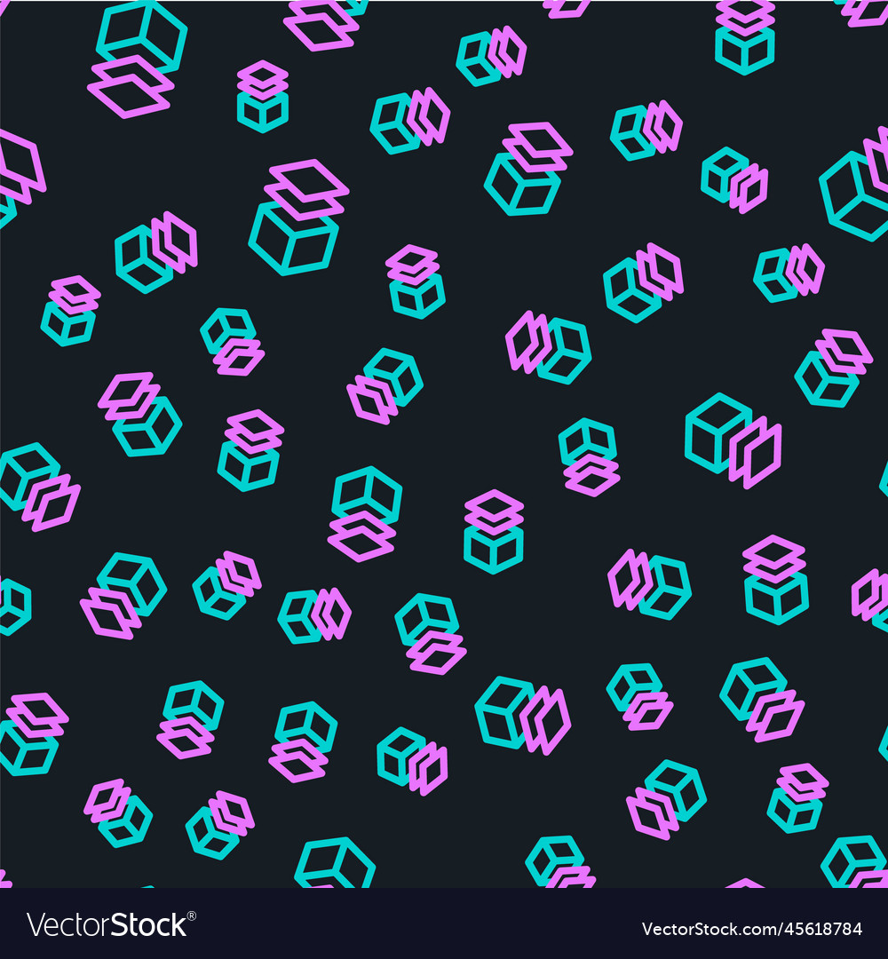 Line layers icon isolated seamless pattern