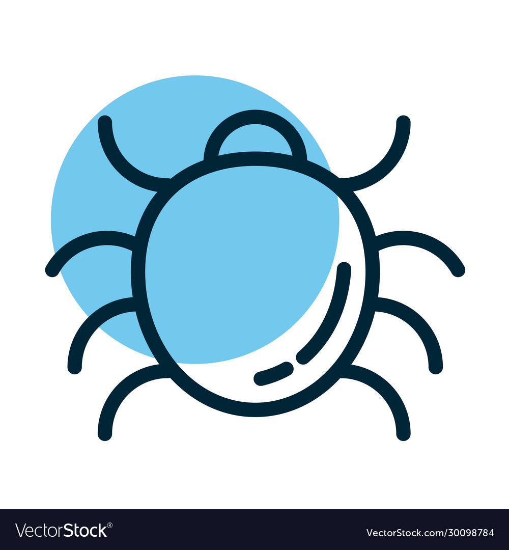 Malware bug line style icon
