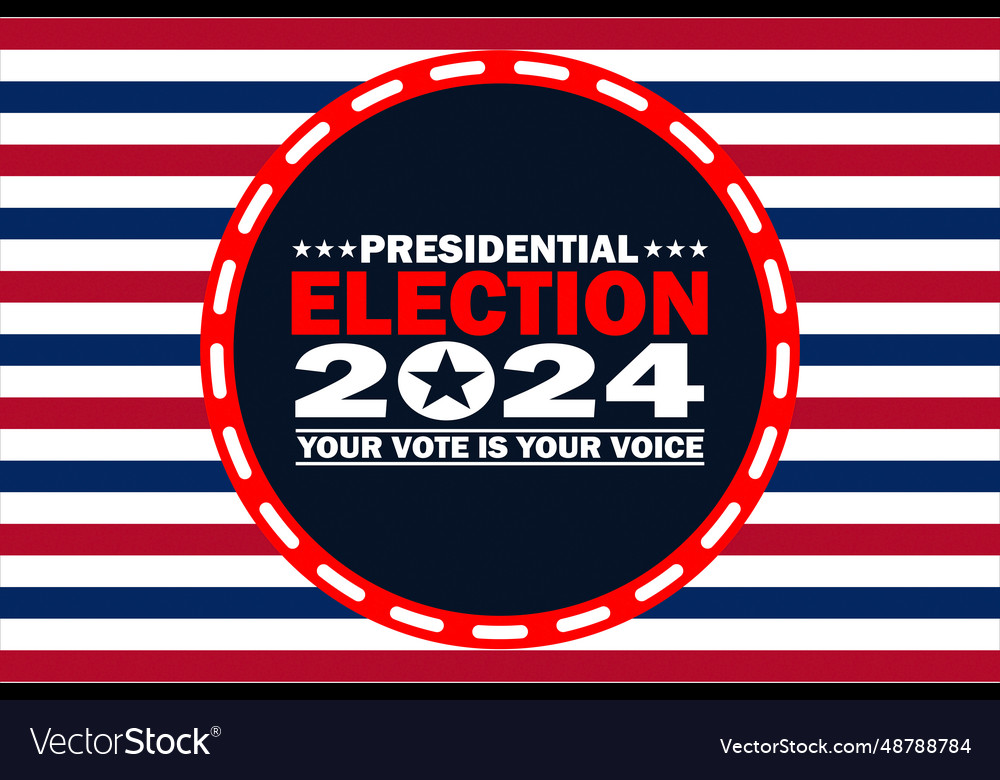 Presidential election 2024 Royalty Free Vector Image