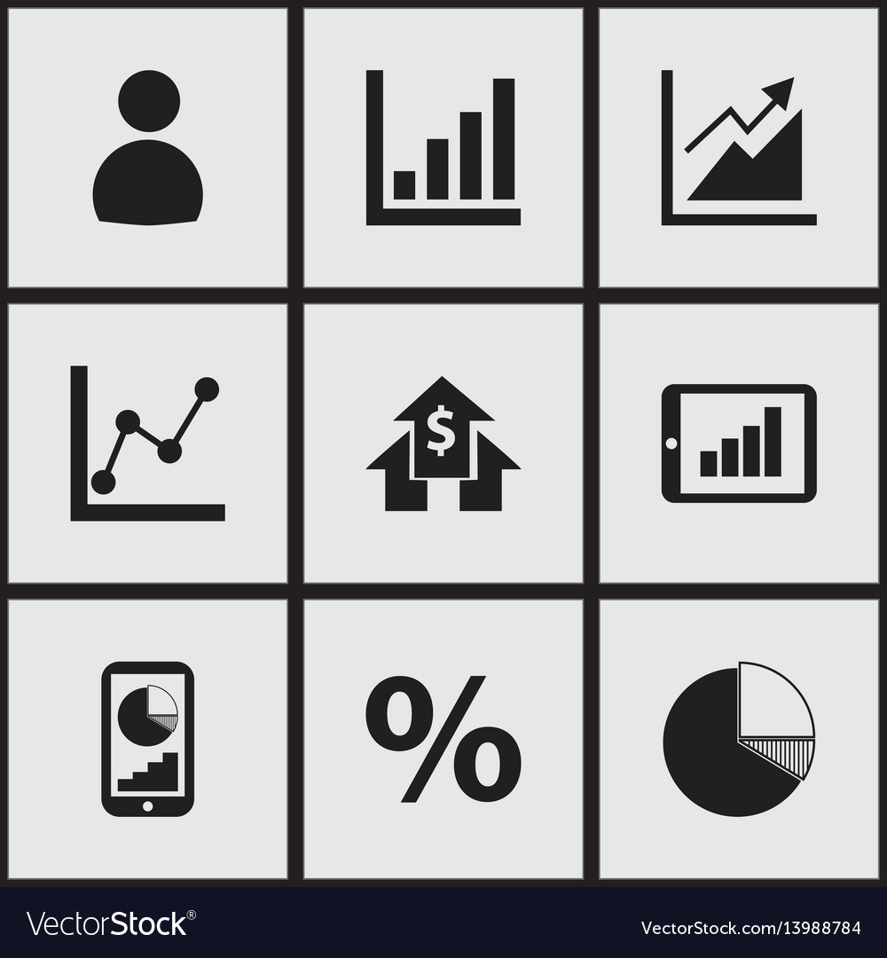 Set of 9 editable logical icons includes symbols