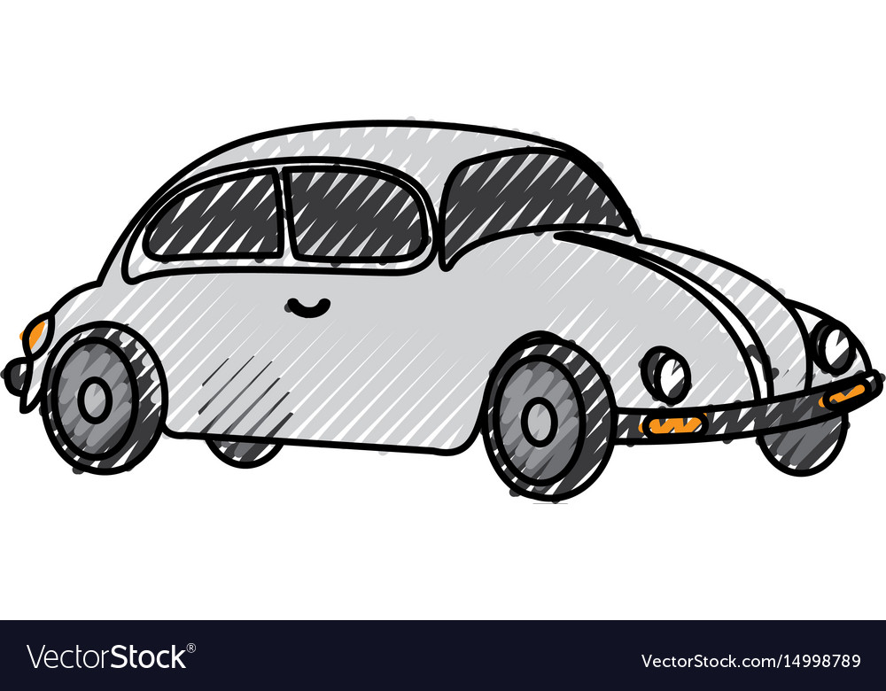 Car beetle isolated icon