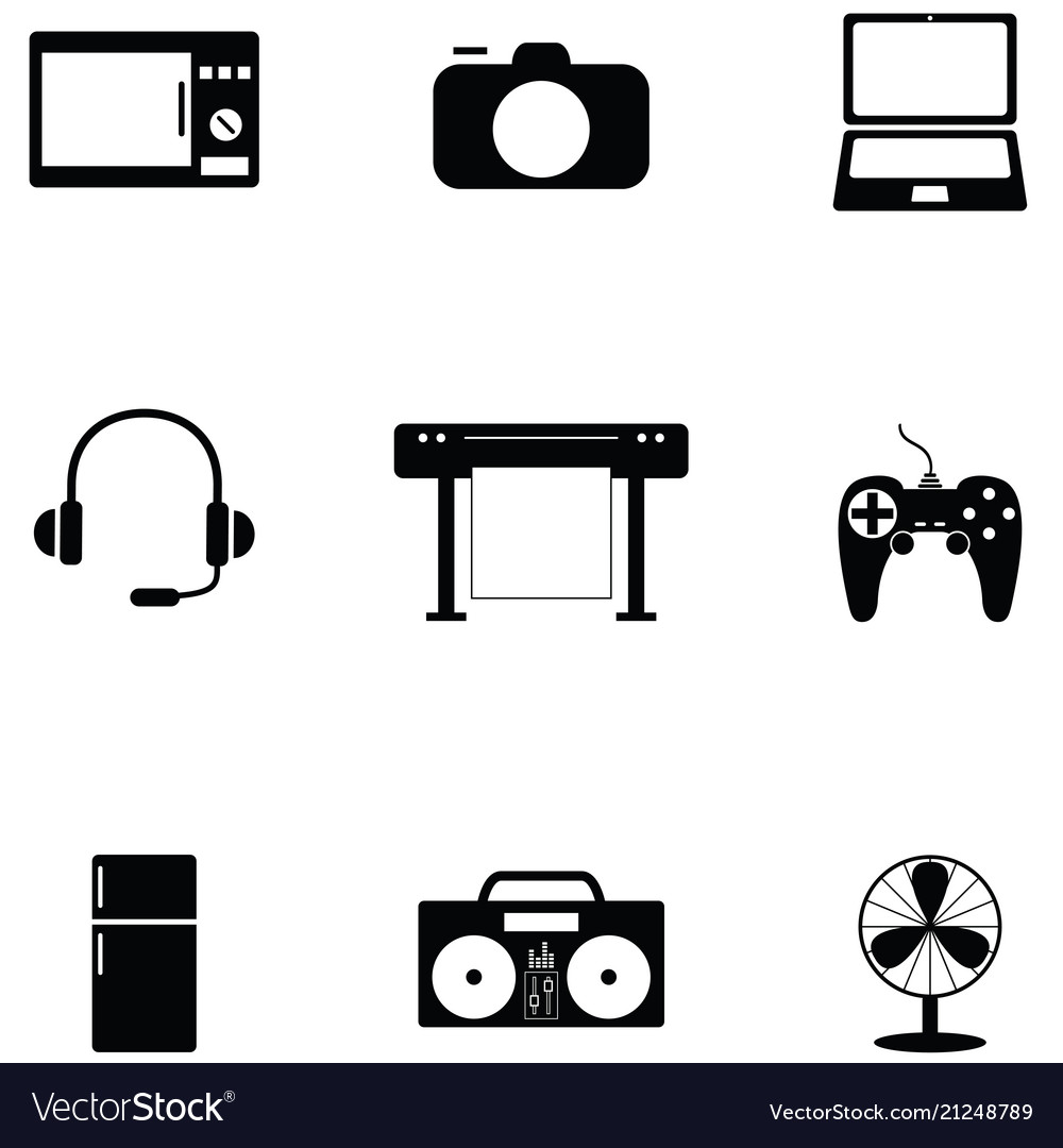 Electronics icon set