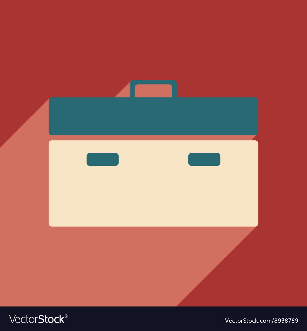Flat with shadow icon and mobile application