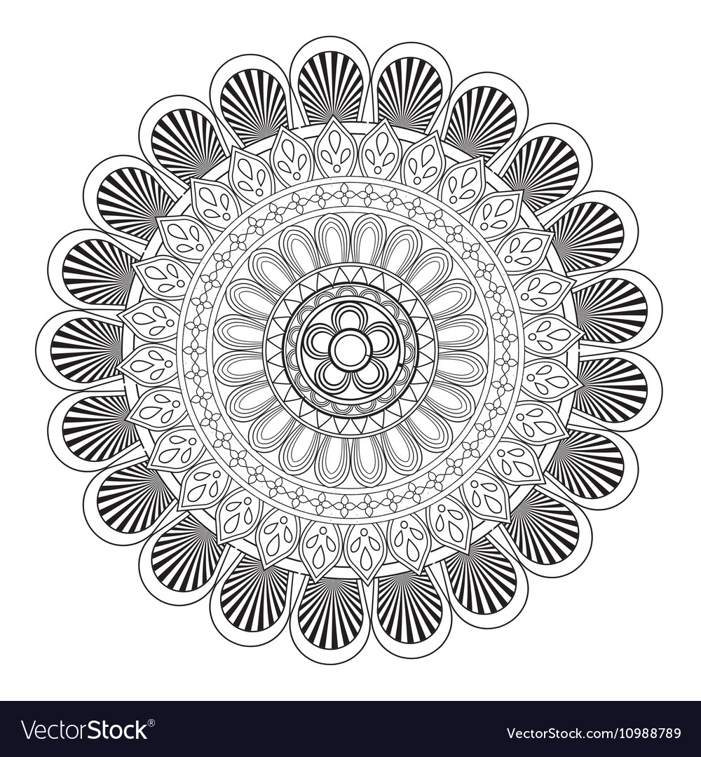 Mandale of bohemic and ornament concept