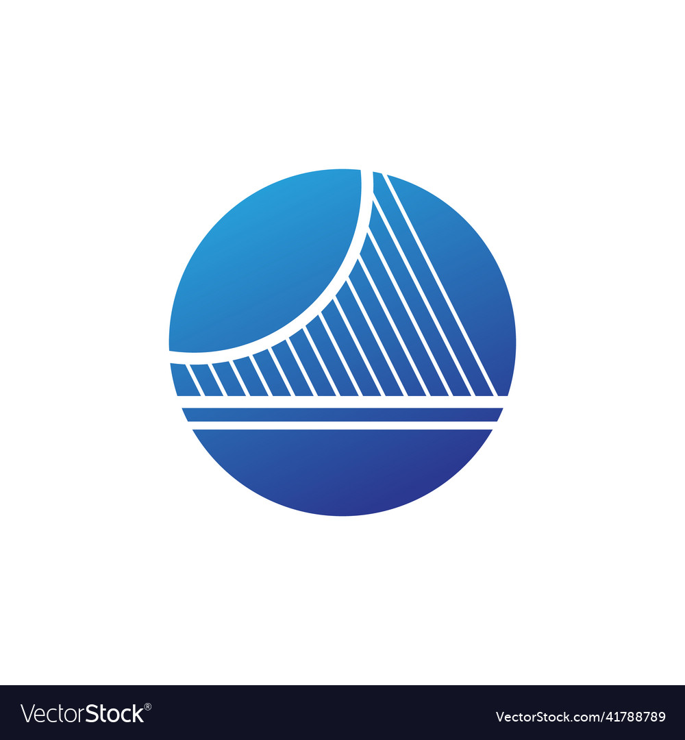 Modern bridge logo design