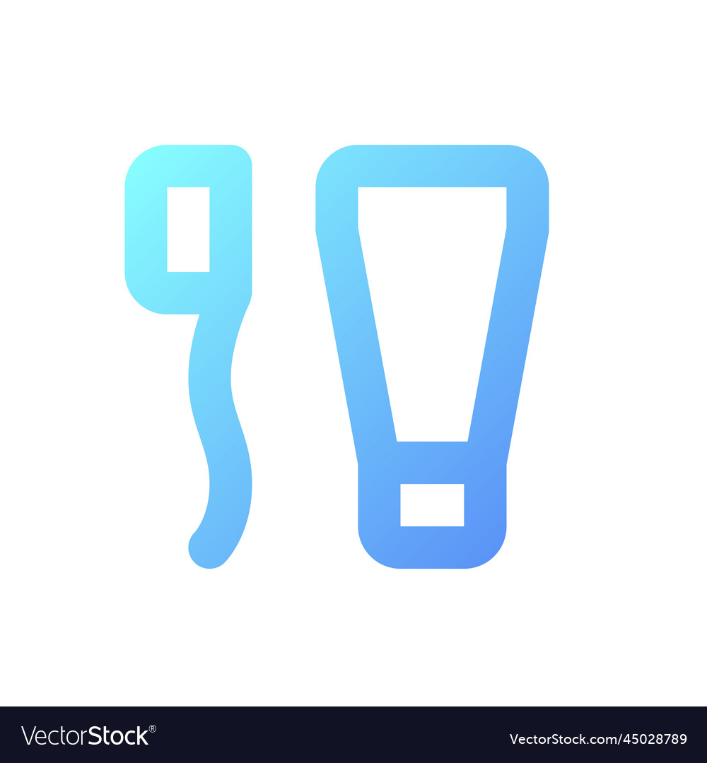 Mouth hygiene pixel perfect gradient linear ui