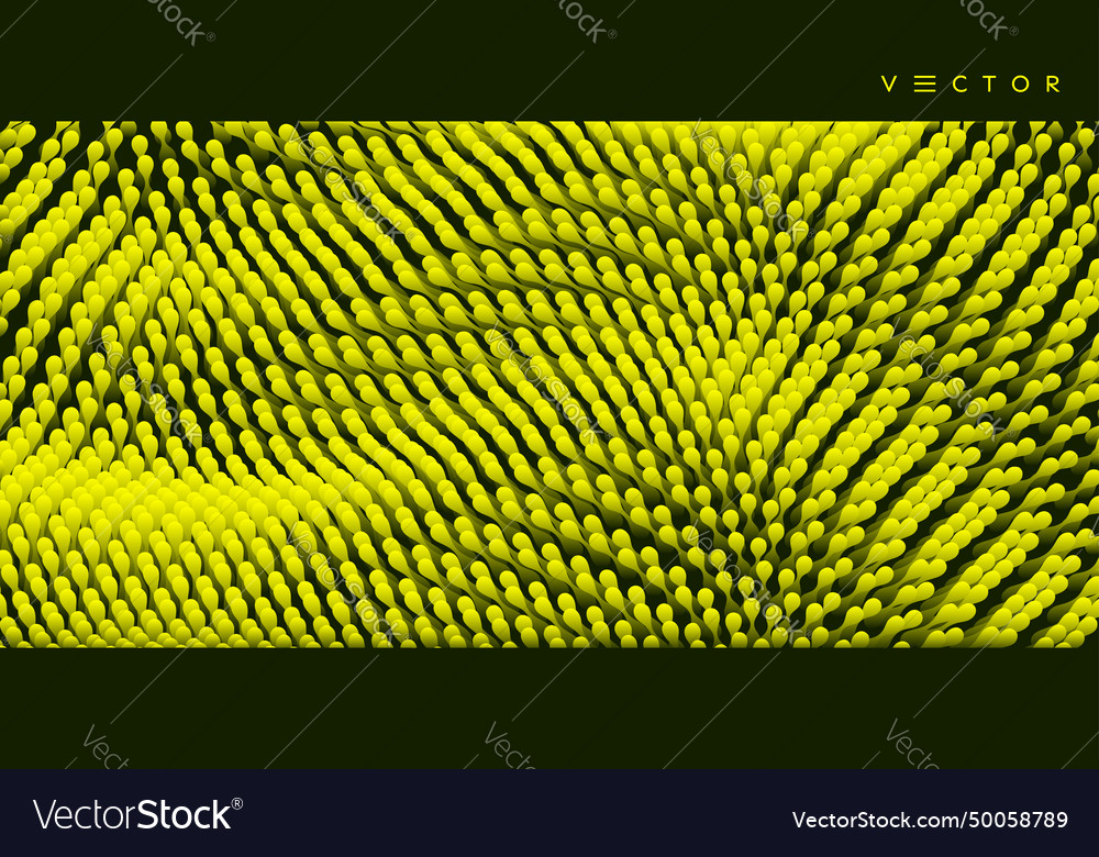 Wavy surface with dynamic effect molecular vector image Wavy surface with dynamic effect molecular
