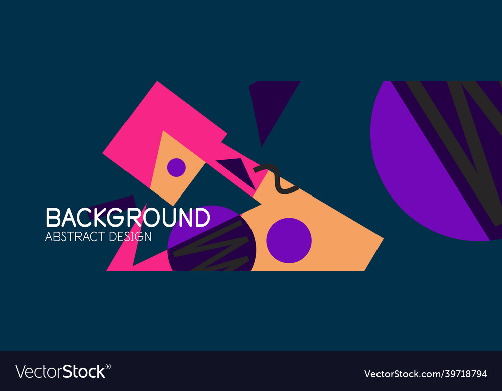 Abstract background blocks lines triangles