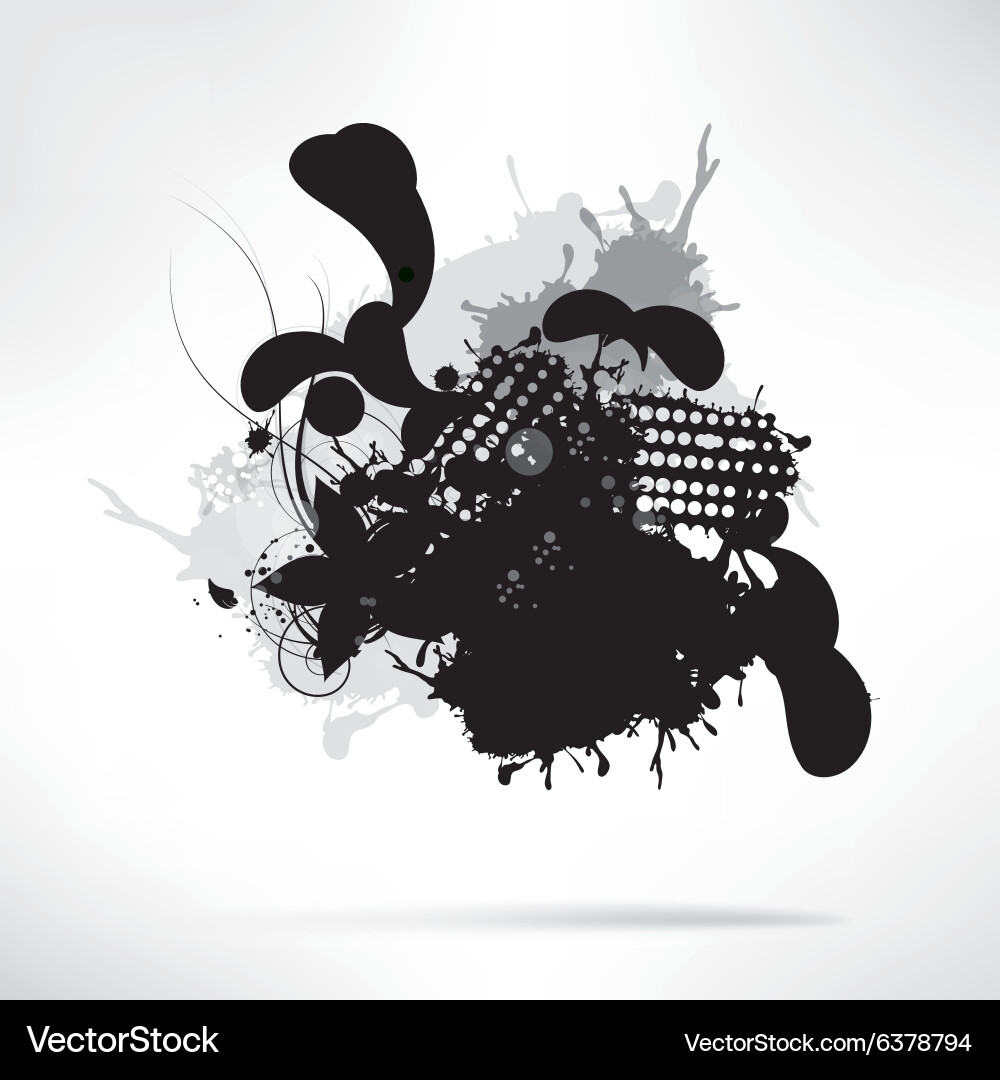 Abstract background with splash Royalty Free Vector Image
