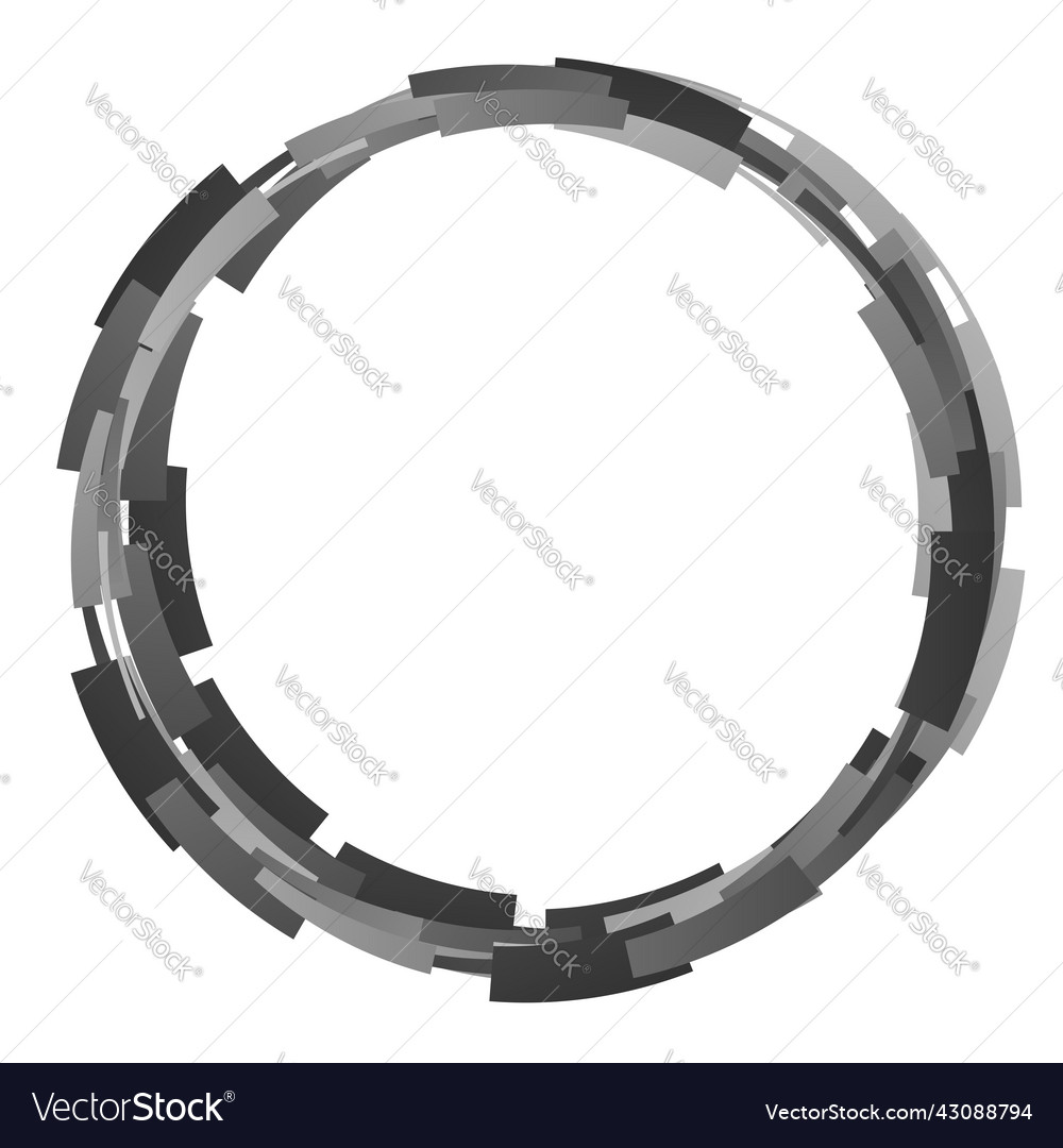 Abstract circle circular design element icon vector image Abstract circle circular design element icon