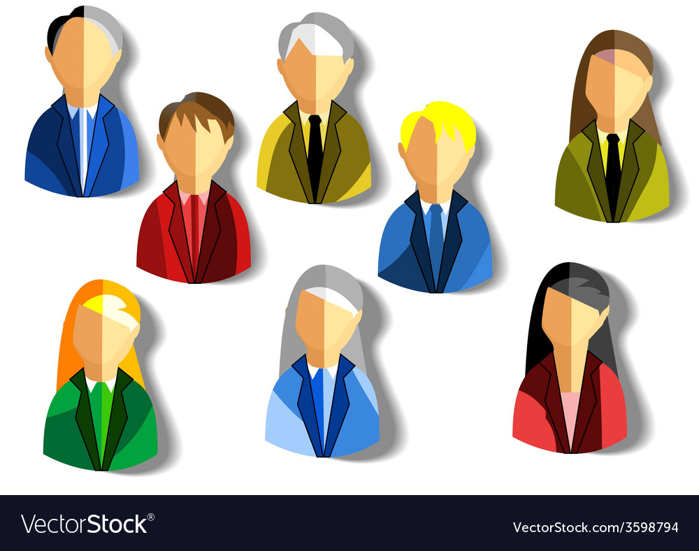 Business people icons