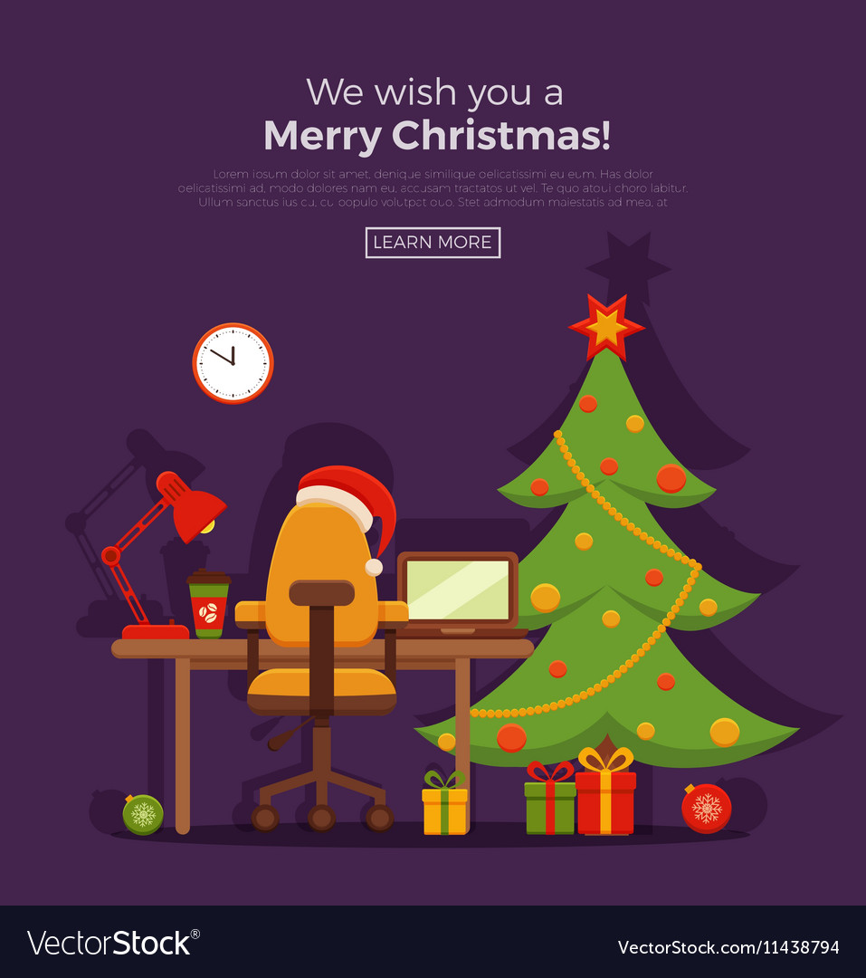 Christmas room interior