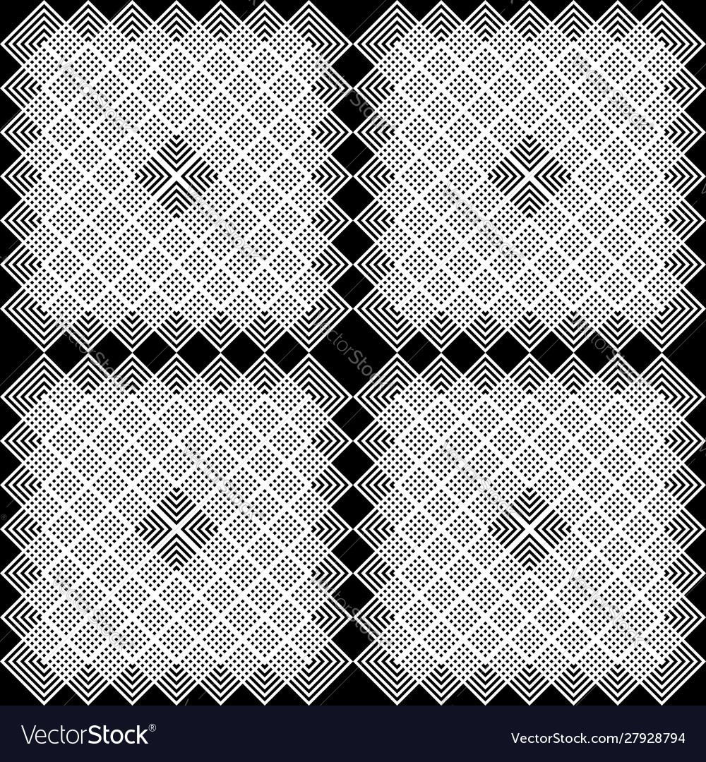 Design seamless monochrome grid pattern Vector Image Design seamless monochrome grid pattern