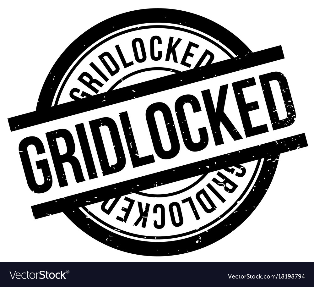 Gridlocked rubber stamp Royalty Free Vector Image