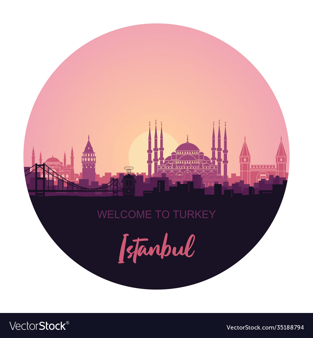 Istanbul Skyline bei Sunrise
