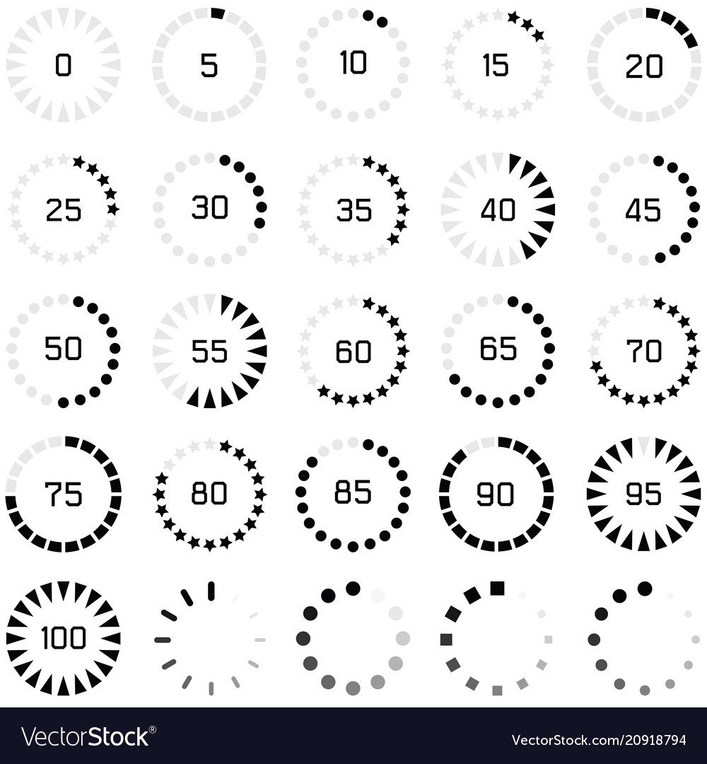 Loading icon set