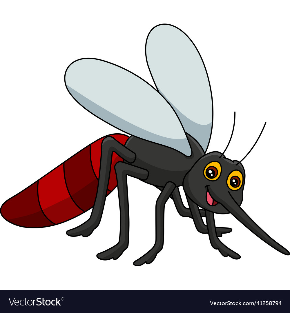 Mosquito cartoon clipart Royalty Free Vector Image