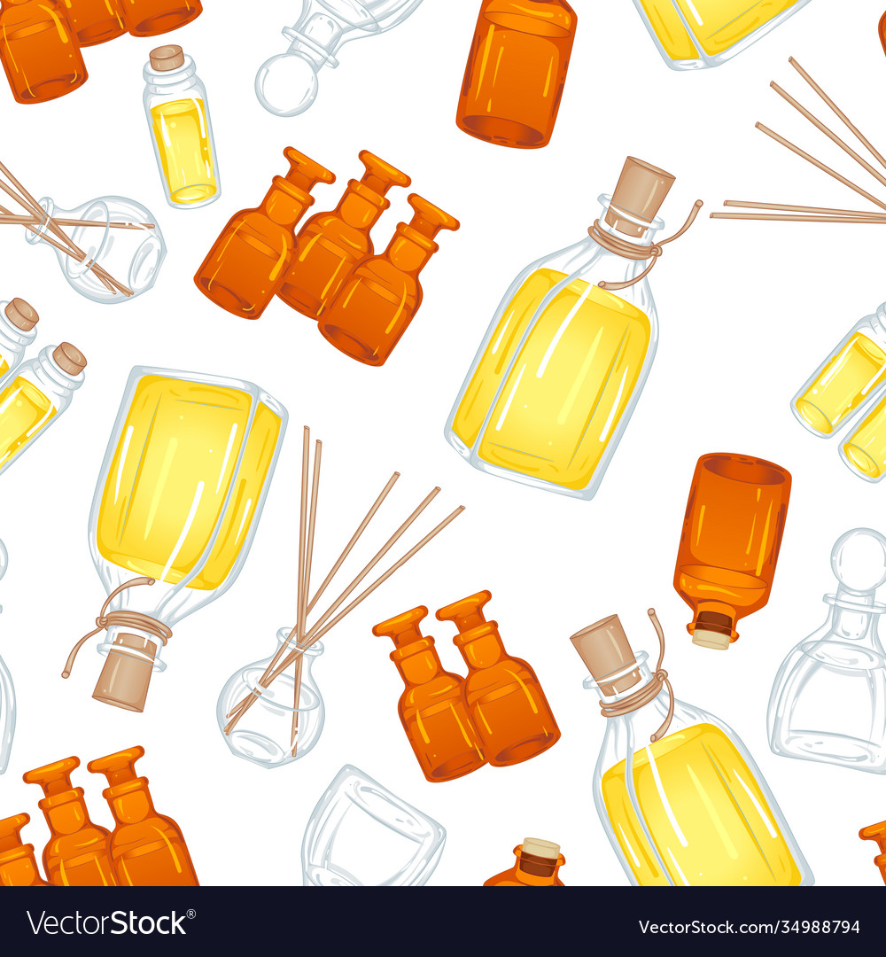 Seamless pattern vials