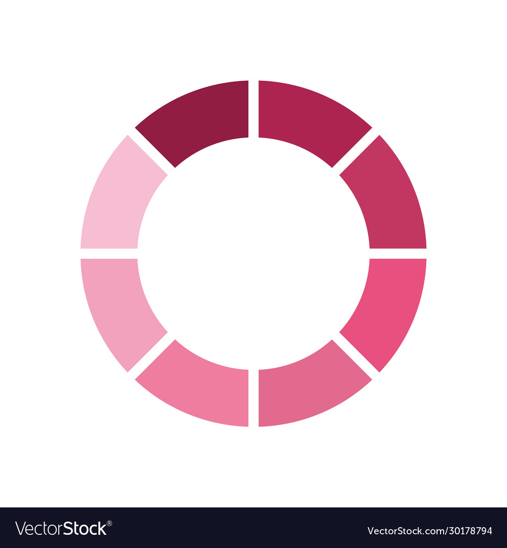 Striped loading circle flat style icon