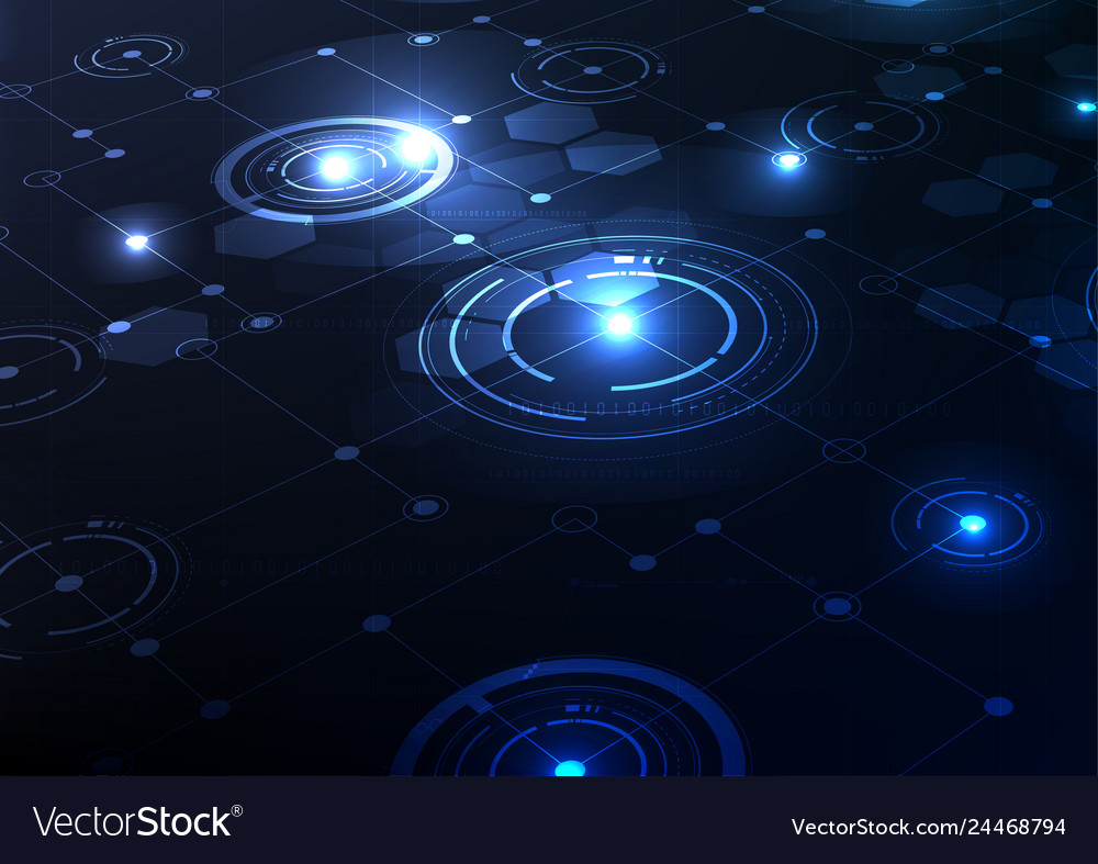 Technological modern circuit system background