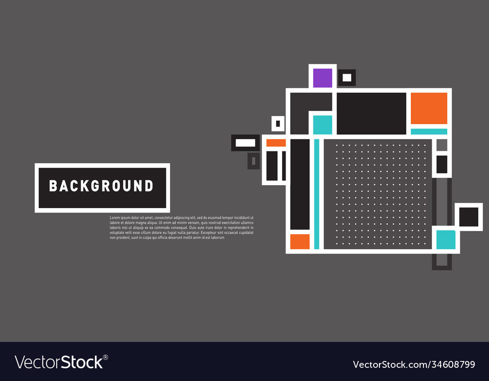 Abstract colorful rectangle background for banner