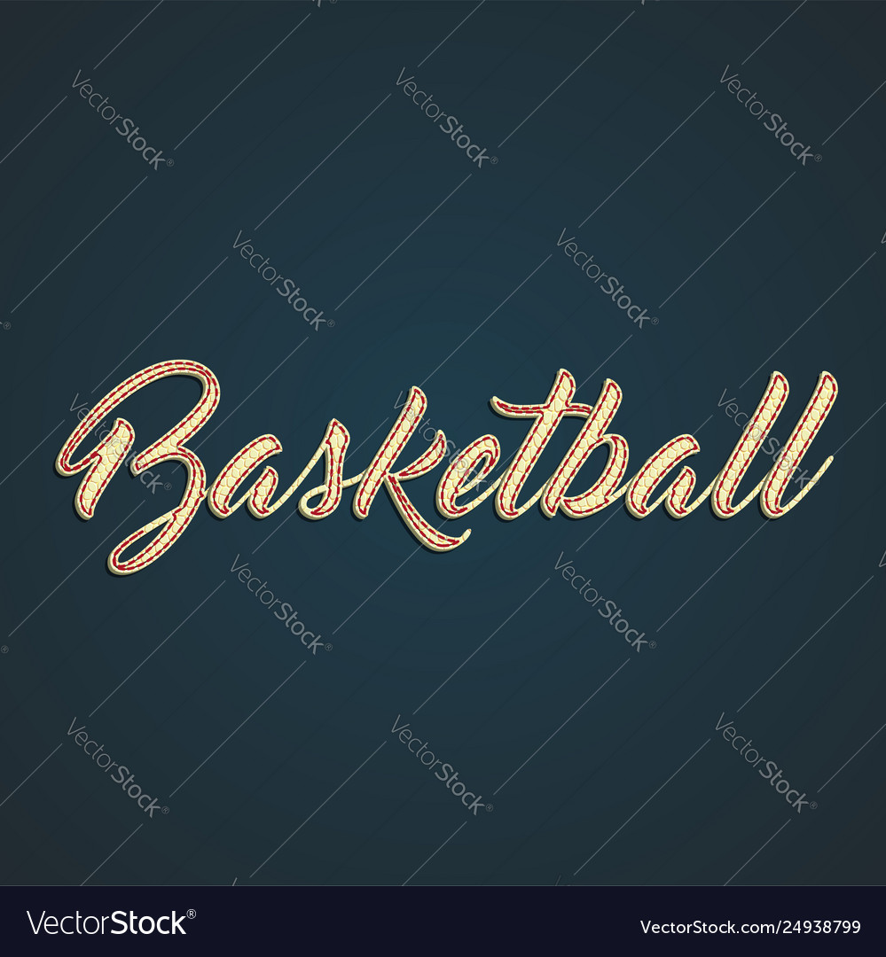 Basketball leather sign Royalty Free Vector Image