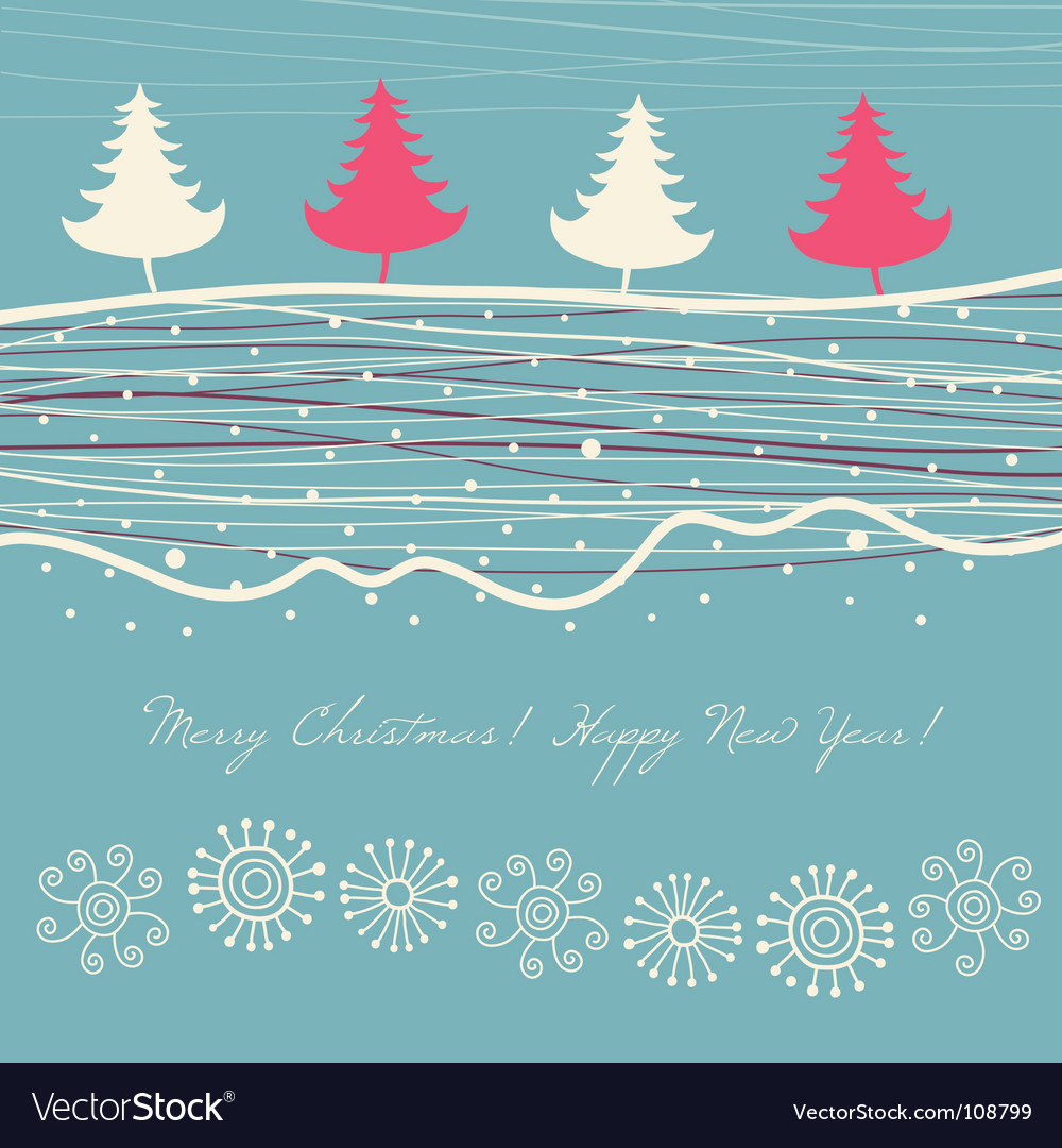 Christmas card Royalty Free Vector Image - VectorStock