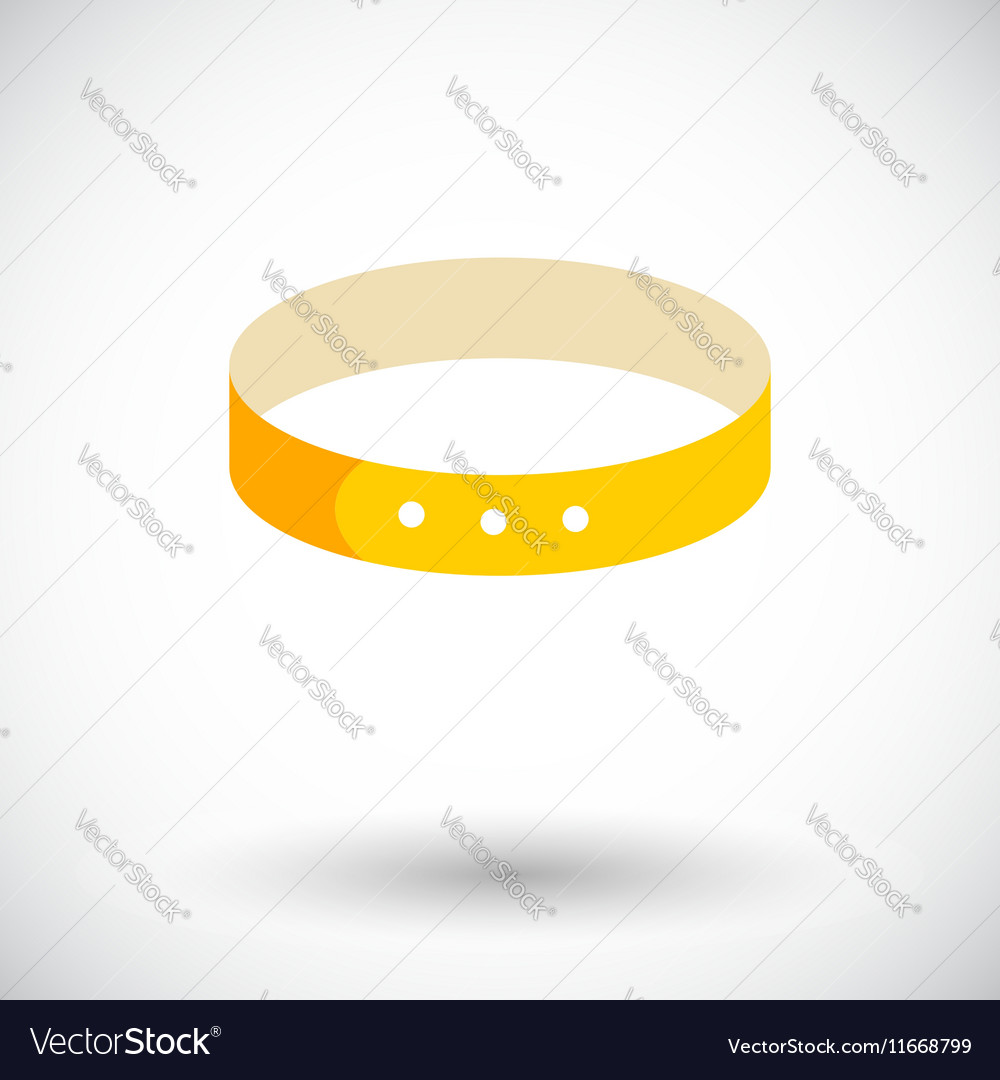 Collar flat icon Royalty Free Vector Image - VectorStock