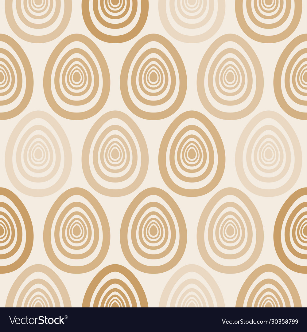 Easter golden painted eggs seamless art pattern