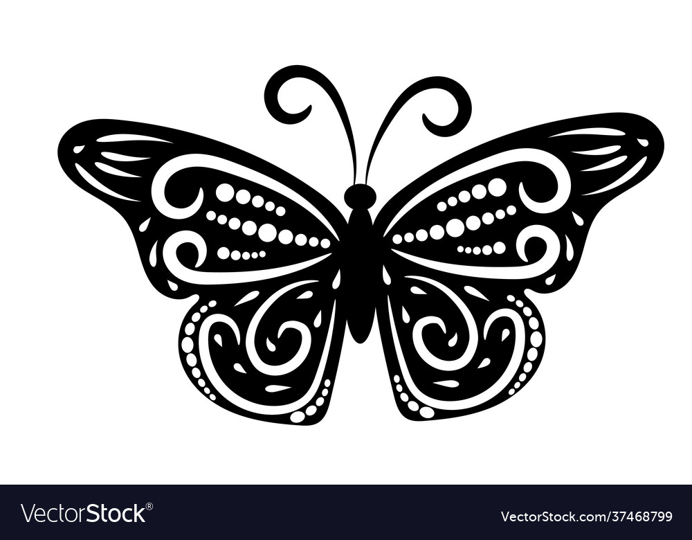 Graphic Icon Butterfly Royalty Free Vector Image