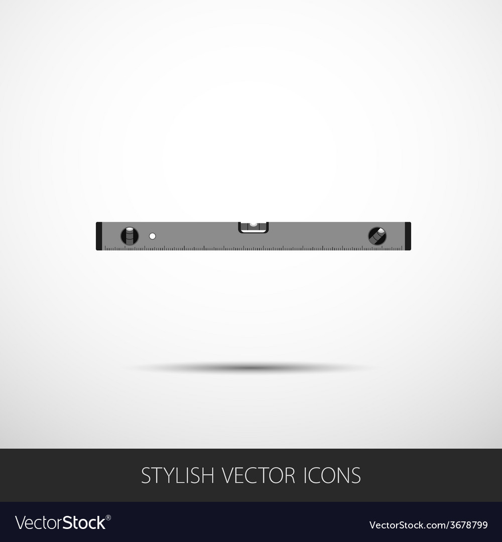 Level tool in a flat style with shadow