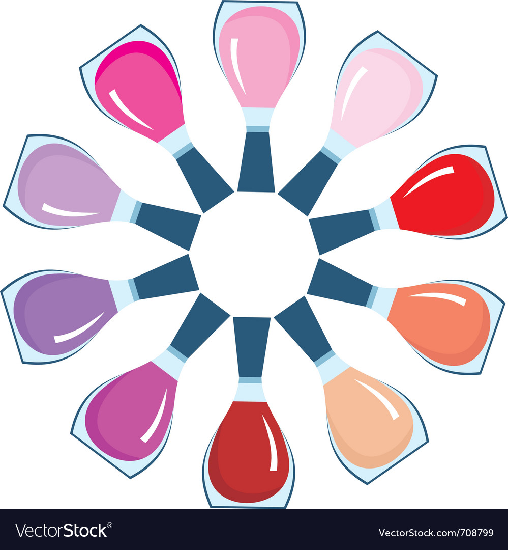 Nail polish Royalty Free Vector Image - VectorStock