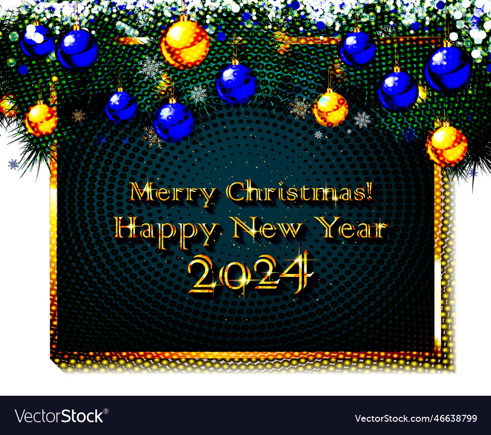 New year marquee 2024 design Royalty Free Vector Image