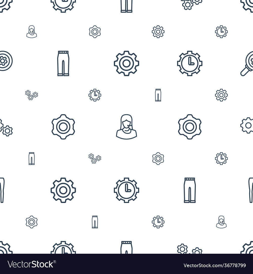 Technical icons pattern seamless white background