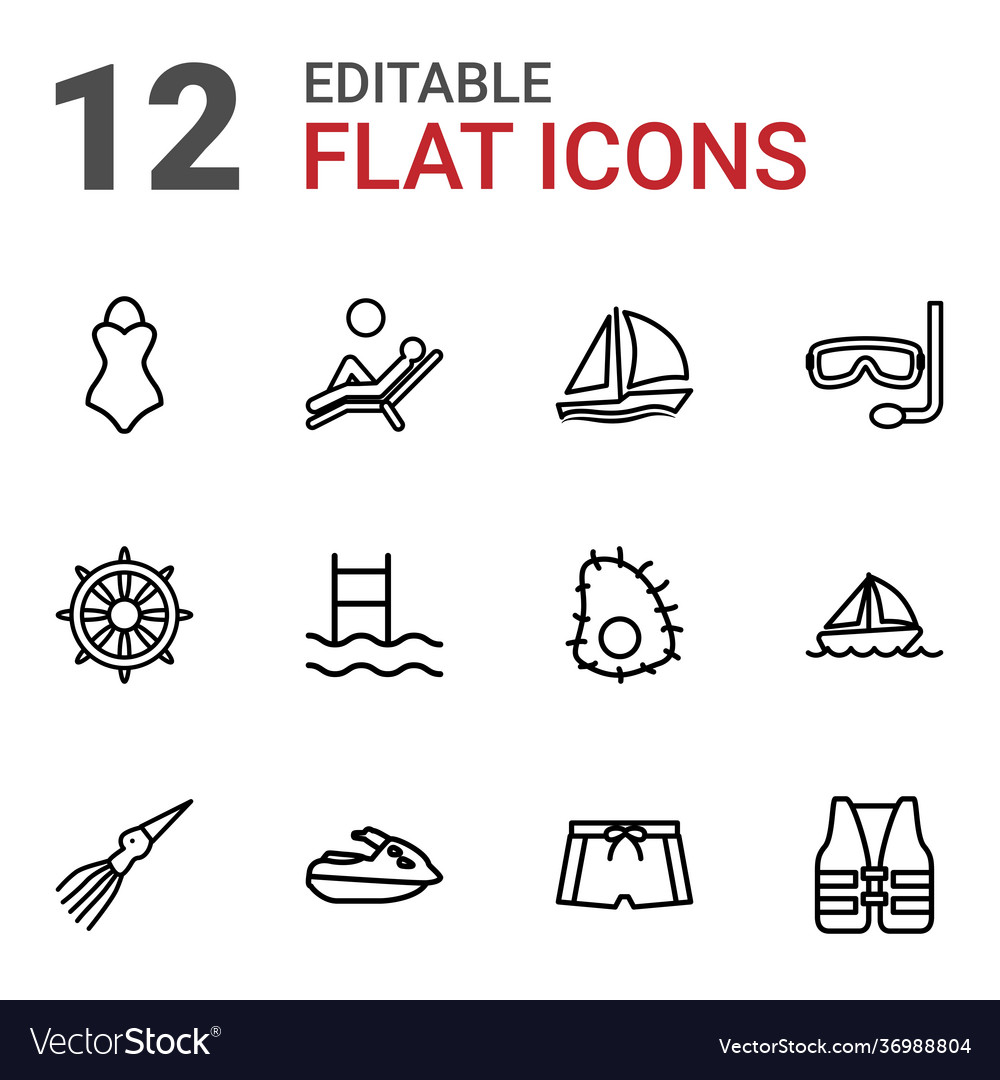 12 sea icons