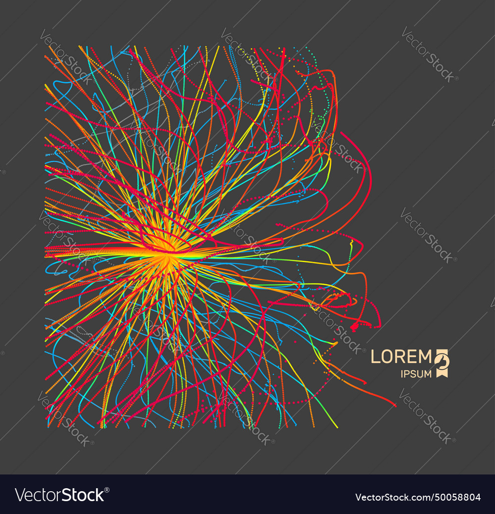 Abstract science or technology background array vector image Abstract science or technology background array