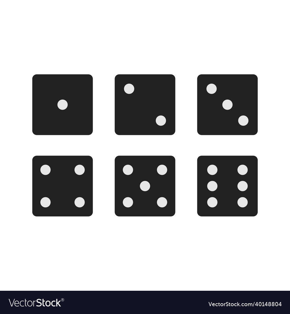 Dice set icon simple design